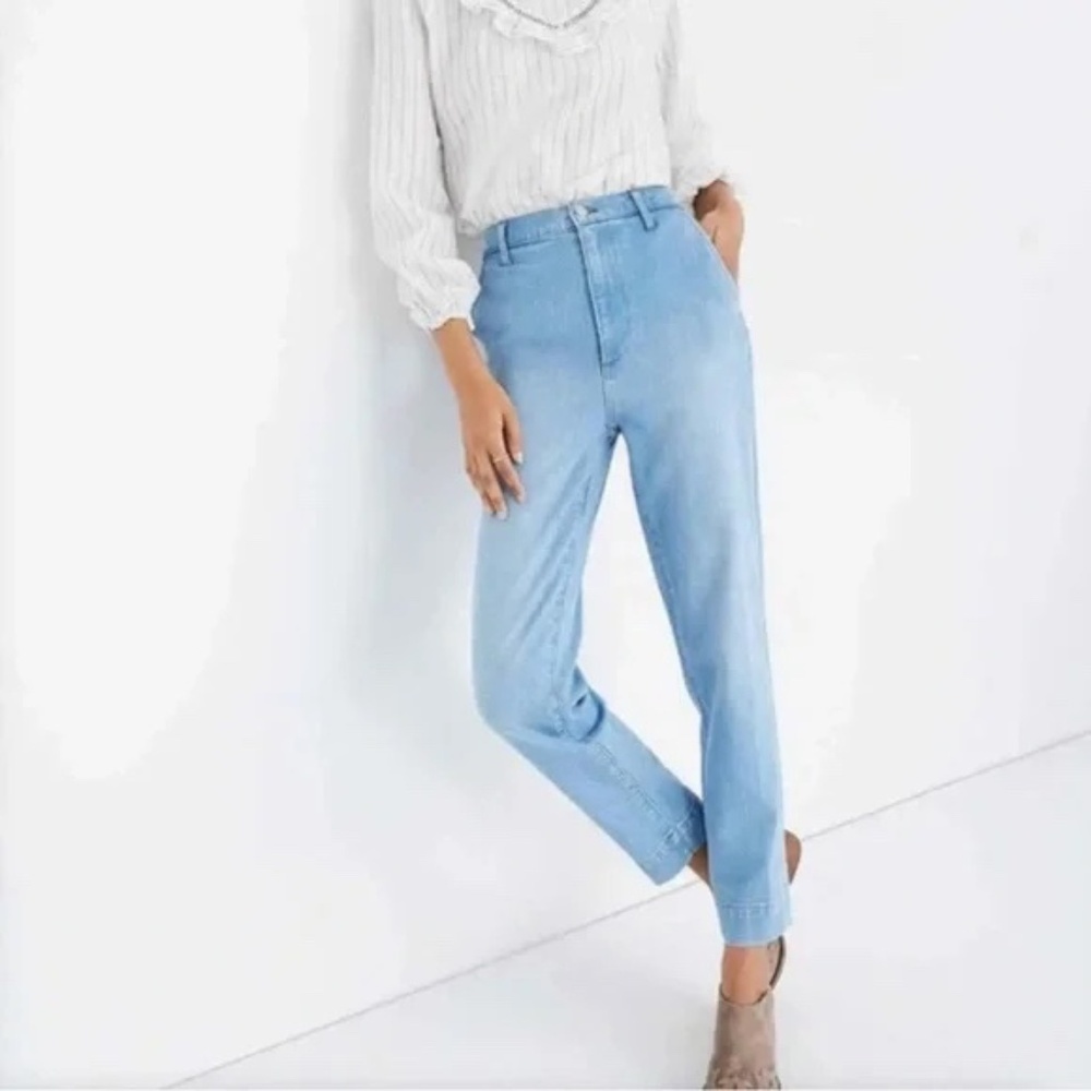 Madewell Jeans Light Wash Cropped Ankle Size 31